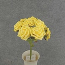 ROSE OPEN BUNDLE X9 10"  YELLOW