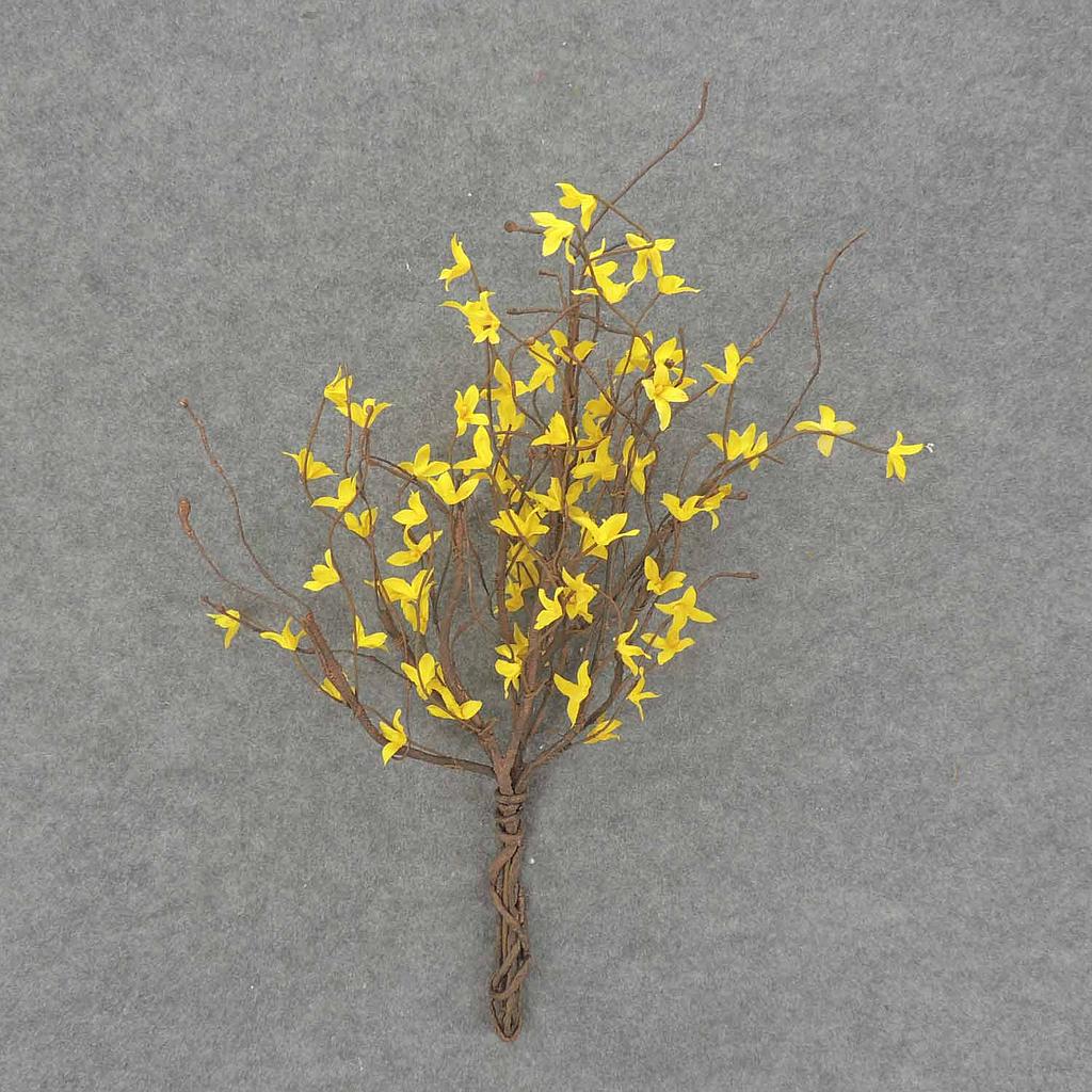 [SA7005] 23" FORSYTHIA TWIG BUSH X9