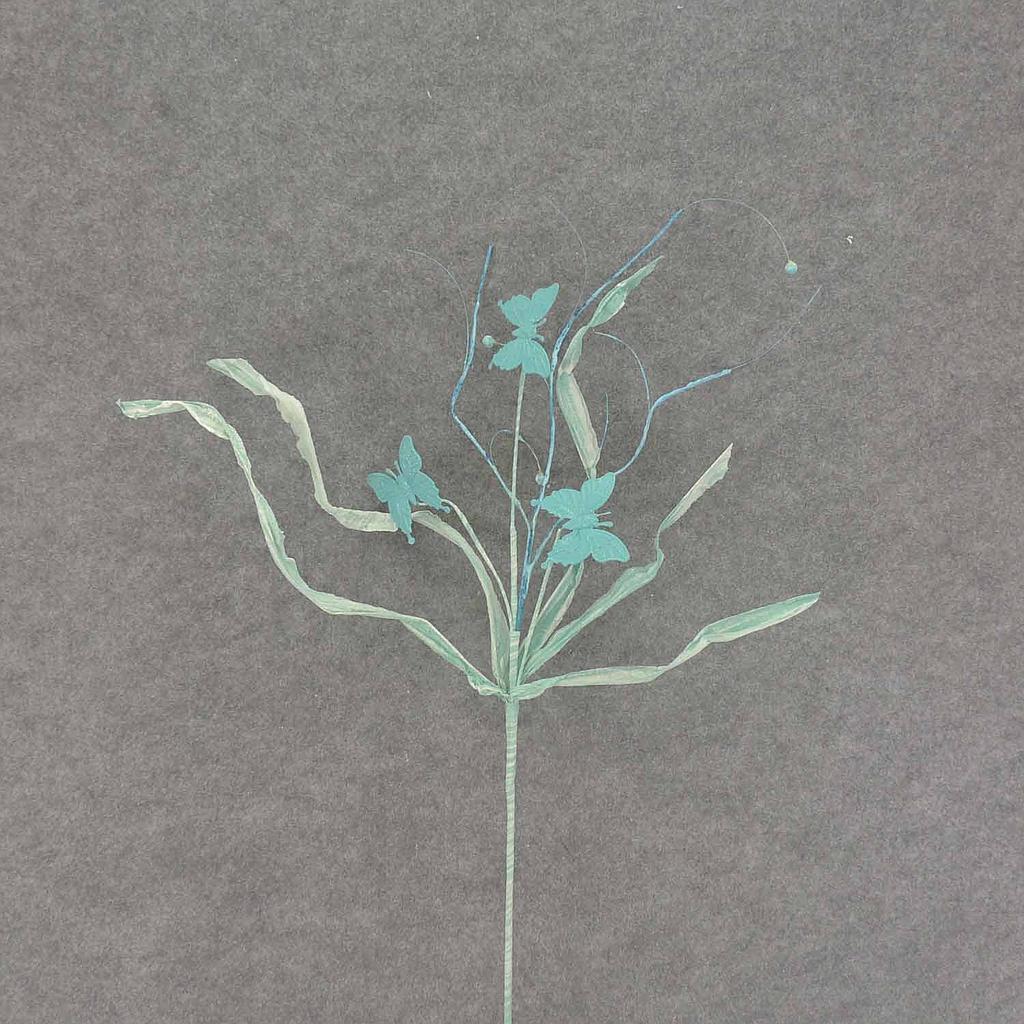 BUTTERFLY GRASS SPRAY 30&quot;  LIGHT BLUE