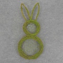 BUNNY WREATH TWIG/MOSS 12x25&quot;
