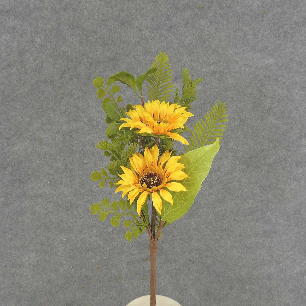 SUNFLOWER/GREENERY PICK X6 17"