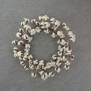 COTTON WREATH 22"D ARTIFICIAL