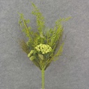 21" MIXED FOLIAGE BUSH H/WRAP W/GREEN QAL