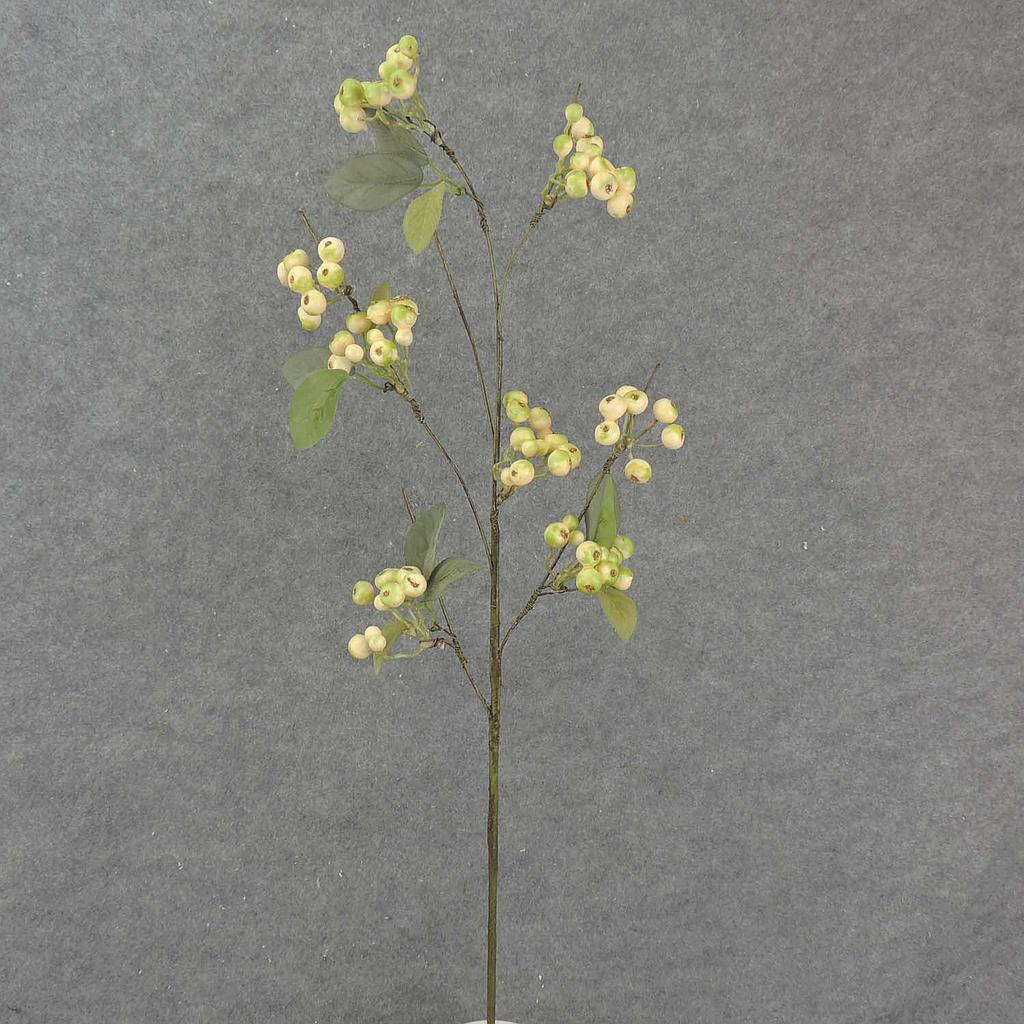 27" BERRY CLUSTER SPRAY  CREAM/GREEN