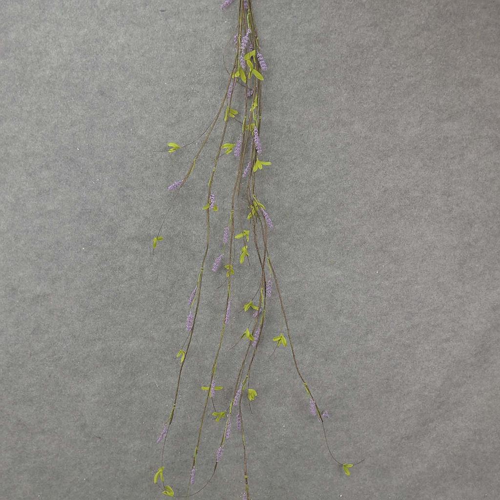 54" FLOWERING TWIG GARLD H.WRAP  PURPLE