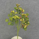 14" BERRY LEAF PICK  LIGHT GREEN/BURGUNDY