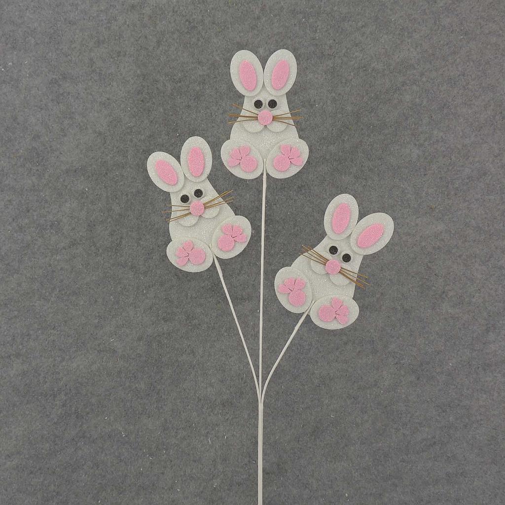 [SA8025] 23" EASTER BUNNY SPRAY X3 TALL