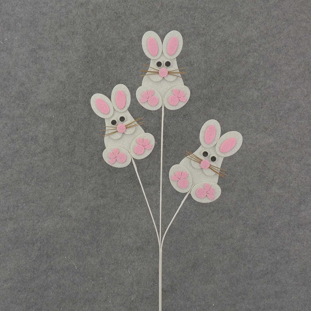 EASTER BUNNY SPRAY X3 23&quot; TALL
