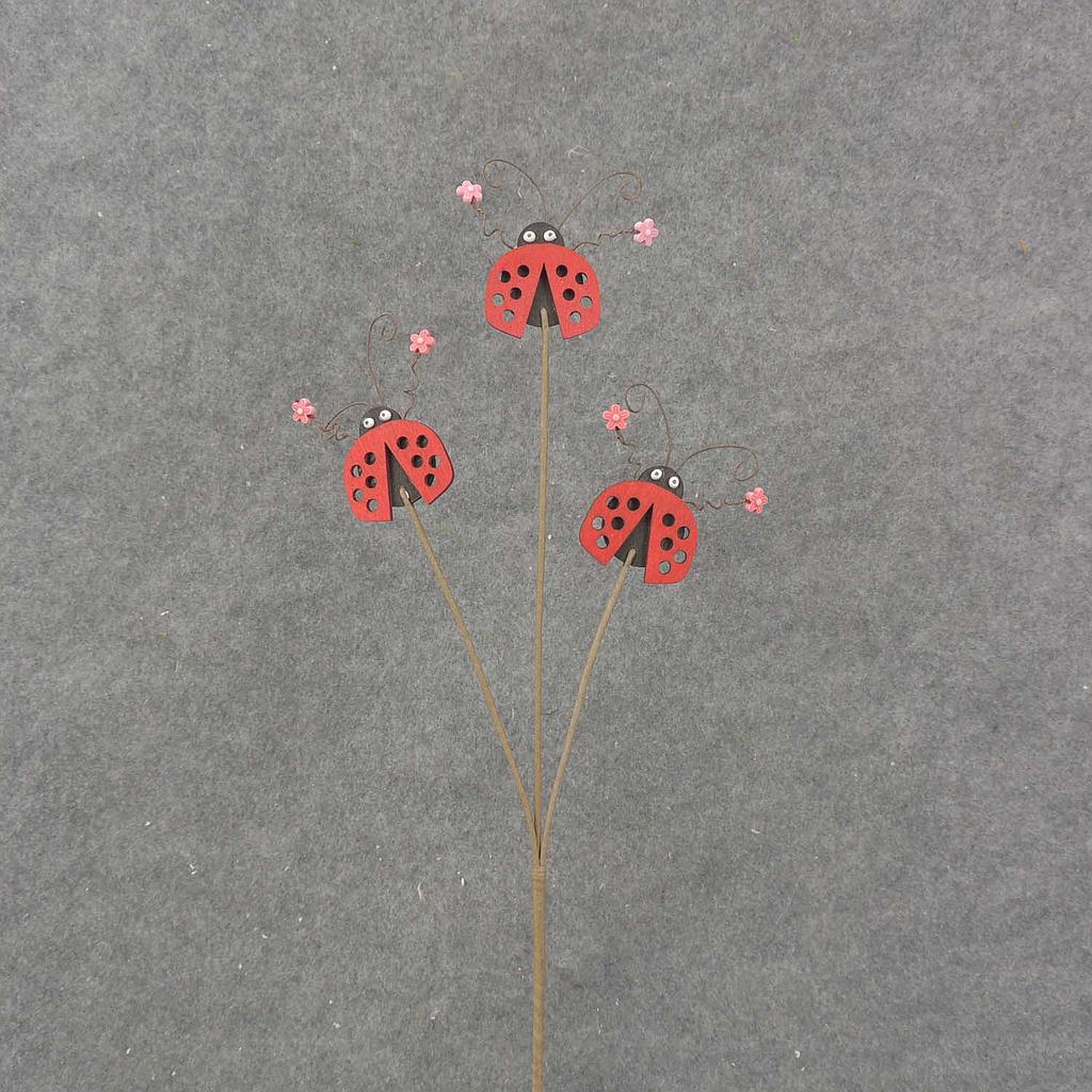 [SA8026] 17" LADYBUG SPRAY X3 WOODEN