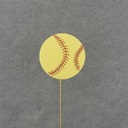 SOFTBALL 6"dia W/14"PICK (6/BAG)