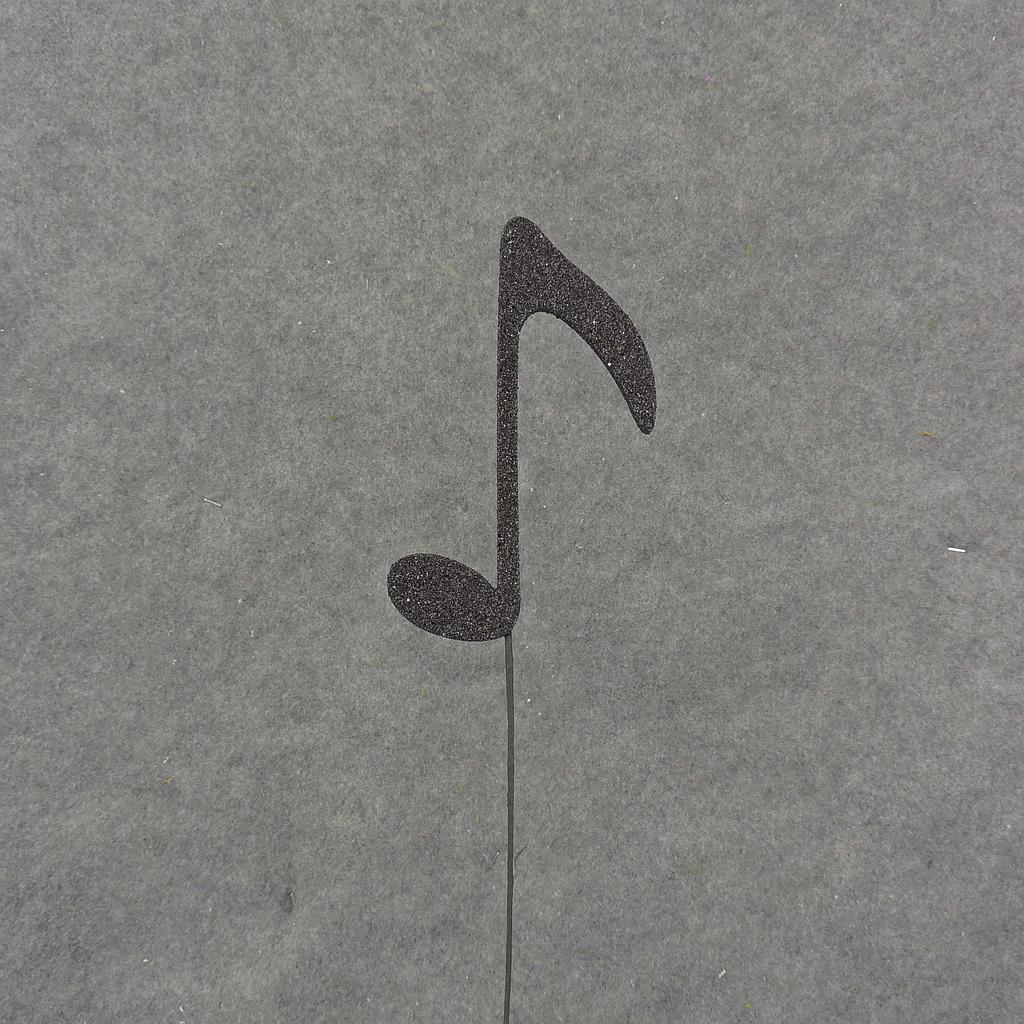 EIGHTH NOTE 6" X 4" W/14" PICK (6/BAG)
