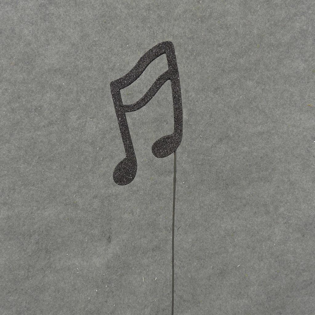 6" SIXTEENTH NOTE W/14" PICK (6/BAG) BLACK