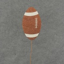 FOOTBALL 8" X 4.5" W/14" PICK (6/BAG)