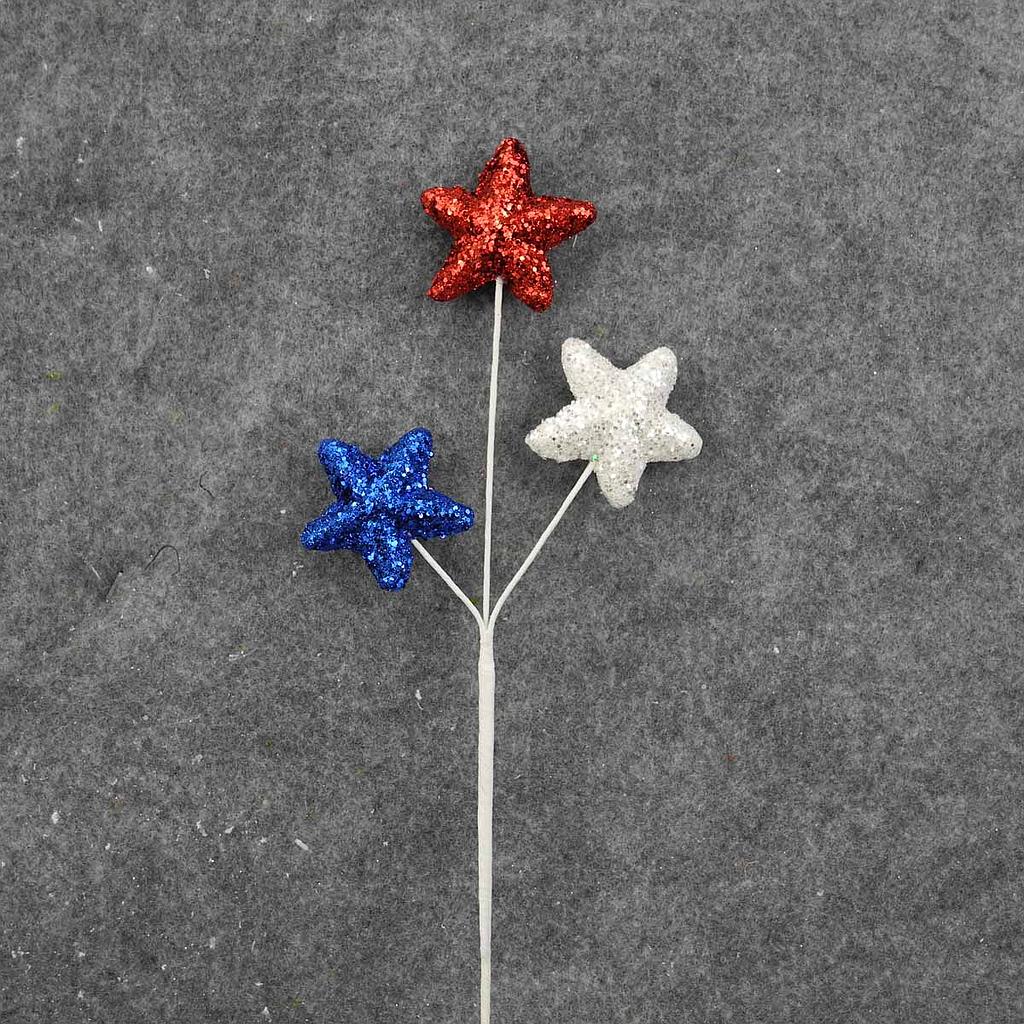[SA8226-RWB] 19" STAR PICK X3 (6/BAG)