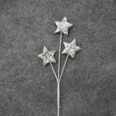 19" STAR PICK X3 (6/BAG) SMALL SILVER