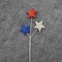 19" STAR PICK X3 (6/BAG) LARGE RED/WHITE/BLUE