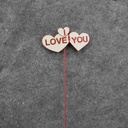 HEART "I LOVE YOU" PICK 16" (6/BAG) 