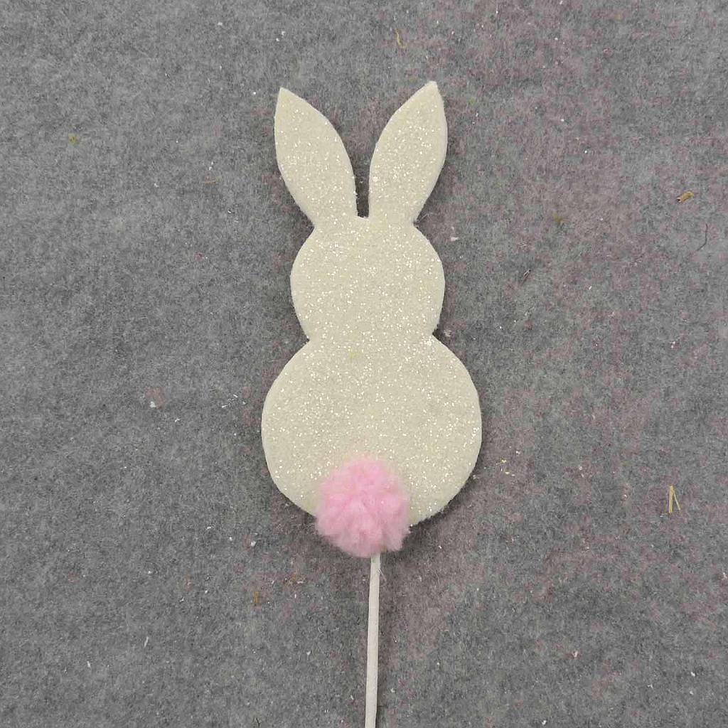 BUNNY PICK 18&quot; PINK/WHITE 