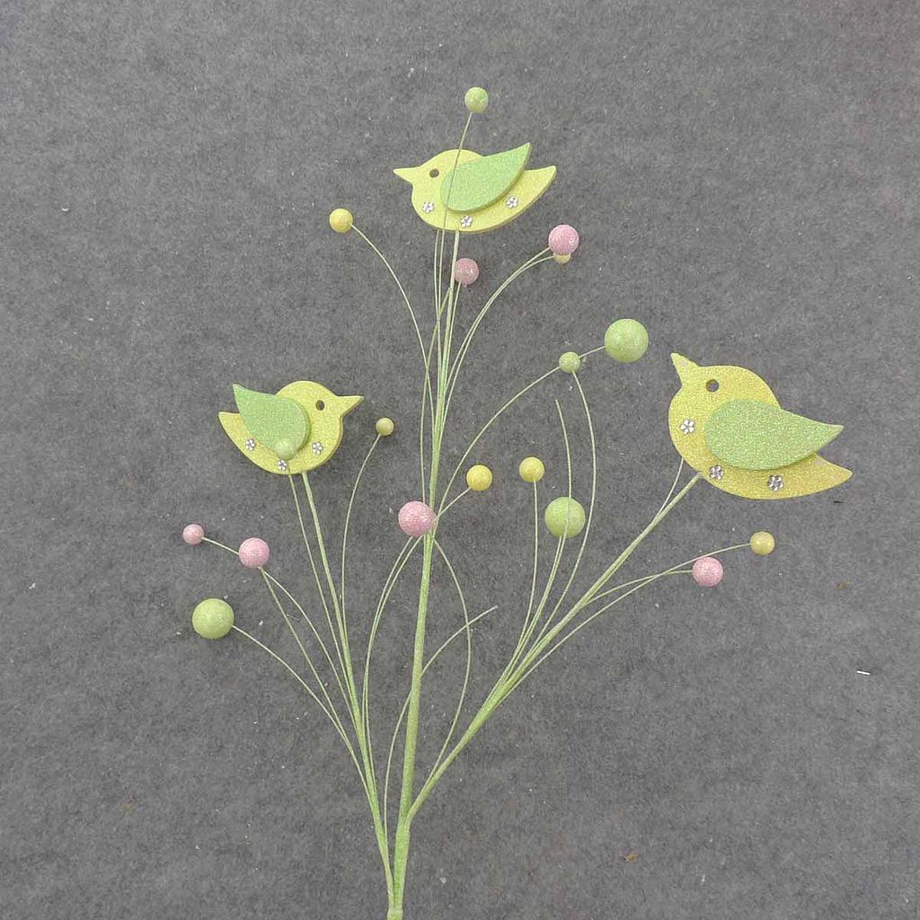 BIRDY/BALL SPRAY 35" YEL/GREEN/PINK