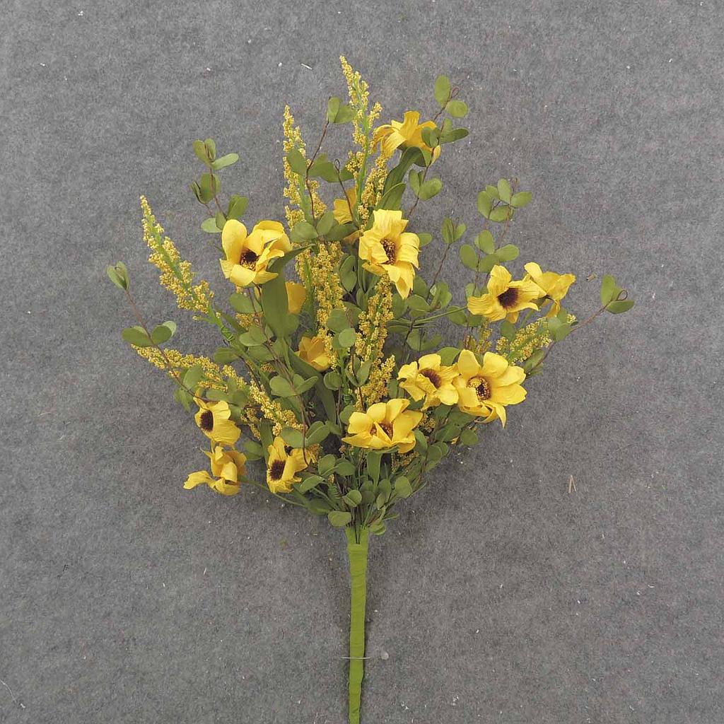 18" HEATHER/MINI DAISY PICK YELLOW