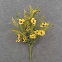 18" HEATHER/MINI DAISY PICK YELLOW