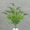 22" STAR FLOWER LEAF BUSH PURPLE
