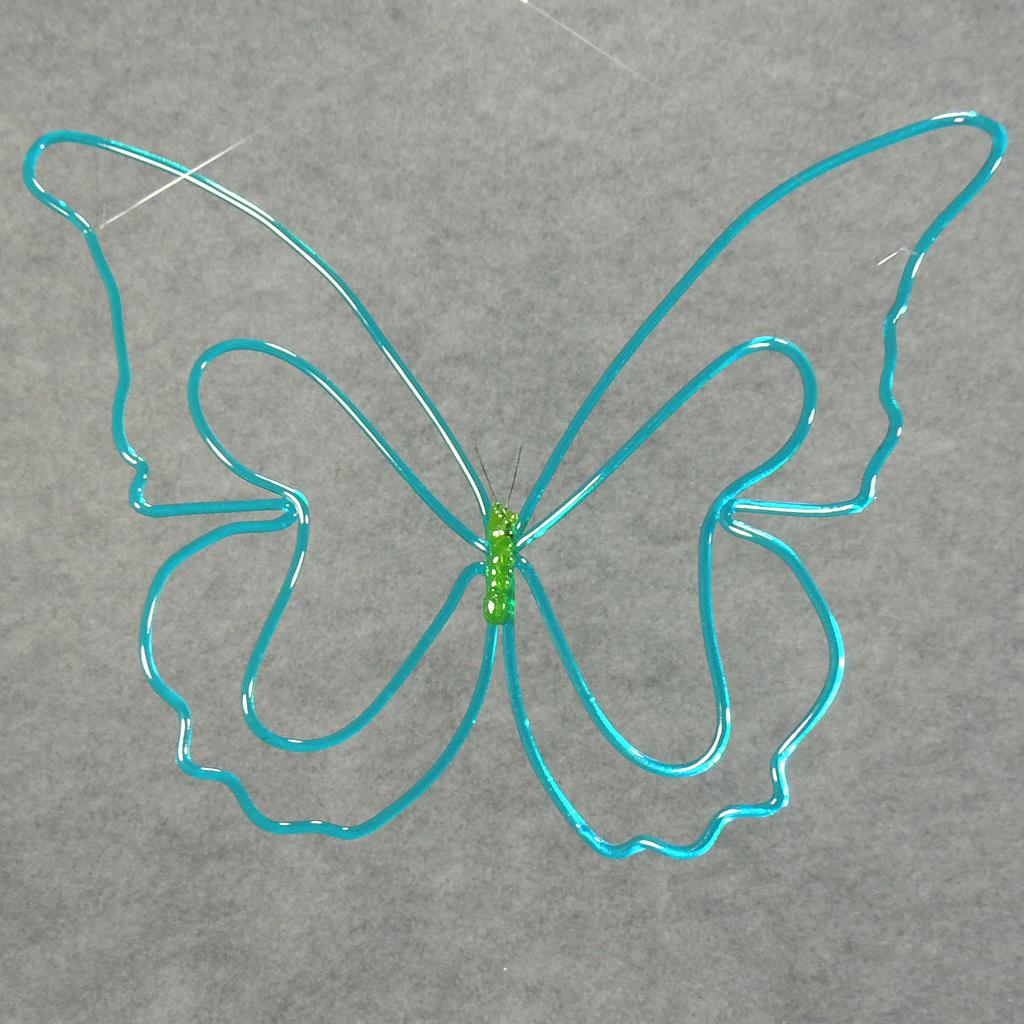 [SB342-BLU] 24" BUTTERFLY HANGING BLUE