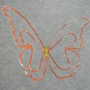 BUTTERFLY 24&quot; HANGING  ORANGE