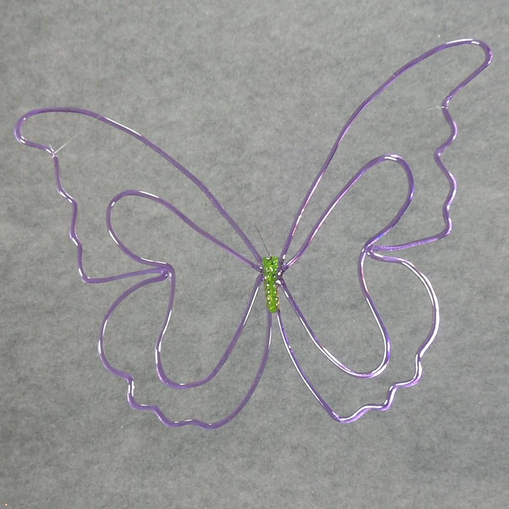 [SB342-PUR] 24" BUTTERFLY HANGING PURPLE
