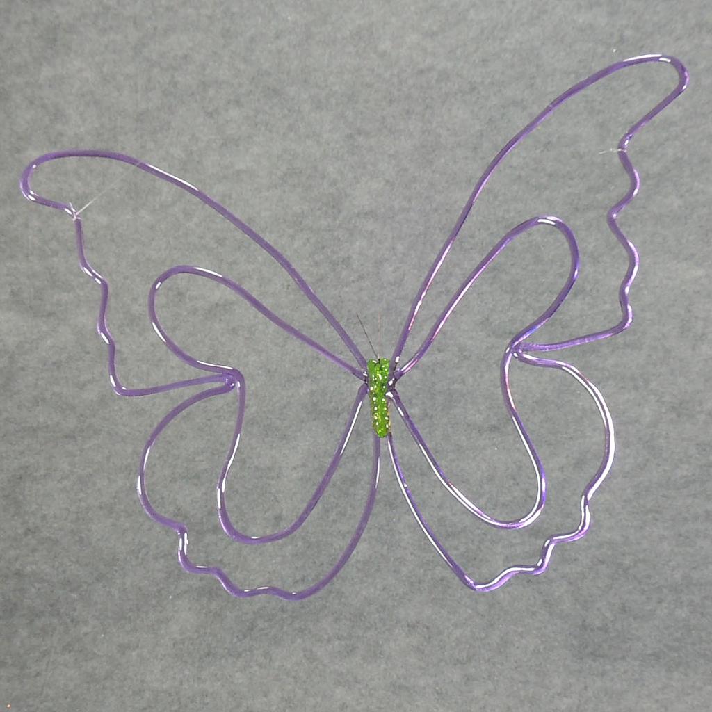 BUTTERFLY 24&quot; HANGING  PURPLE