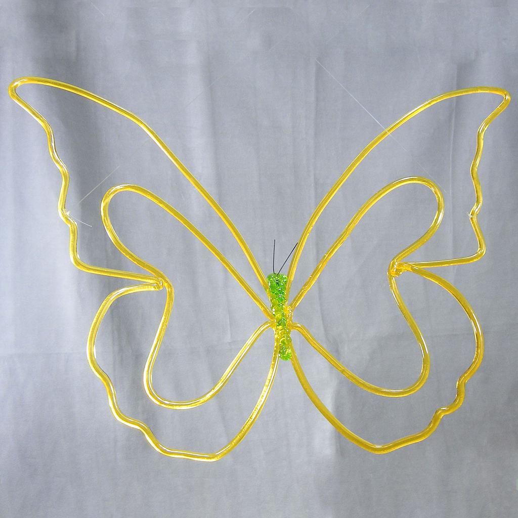 BUTTERFLY 24&quot; HANGING  YELLOW