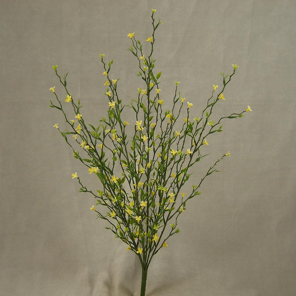 23.5" CROSS PLUM LEAF BUSH YELLOW