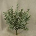 11" SEEDED FLOWER LEAF BUSH (4/BAG) GREEN
