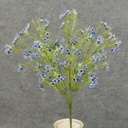 18" WAX FLOWER BUSH X9 BLUE