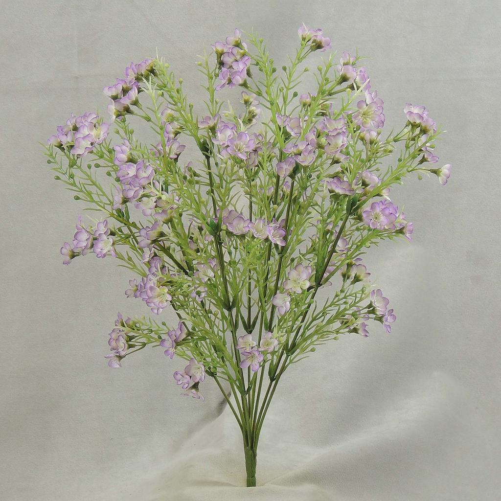 [SB4235-LAV] 18" WAX FLOWER BUSH X9 LAVENDER