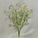 18" WAX FLOWER BUSH X9 LAVENDER
