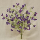 18" WAX FLOWER BUSH X9 PURPLE