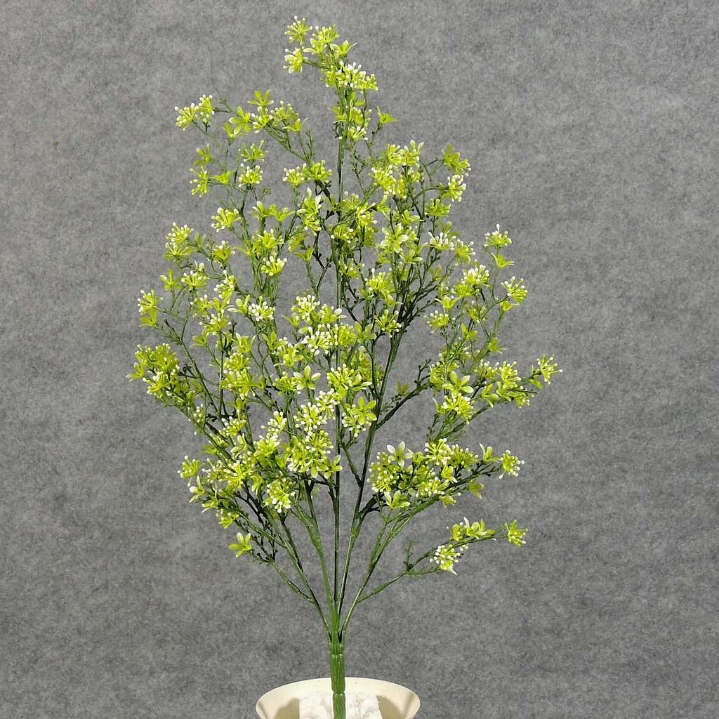 20.5" STAR FLOWER BUSH 20 GREEN/WHITE
