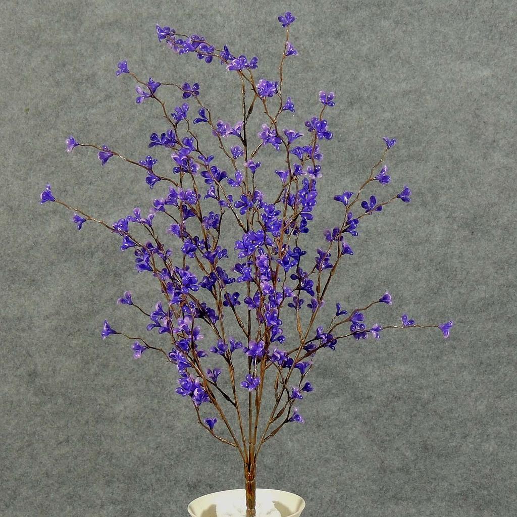 [SB5015-PUR] 22" PLUM CROSS BUSH PURPLE