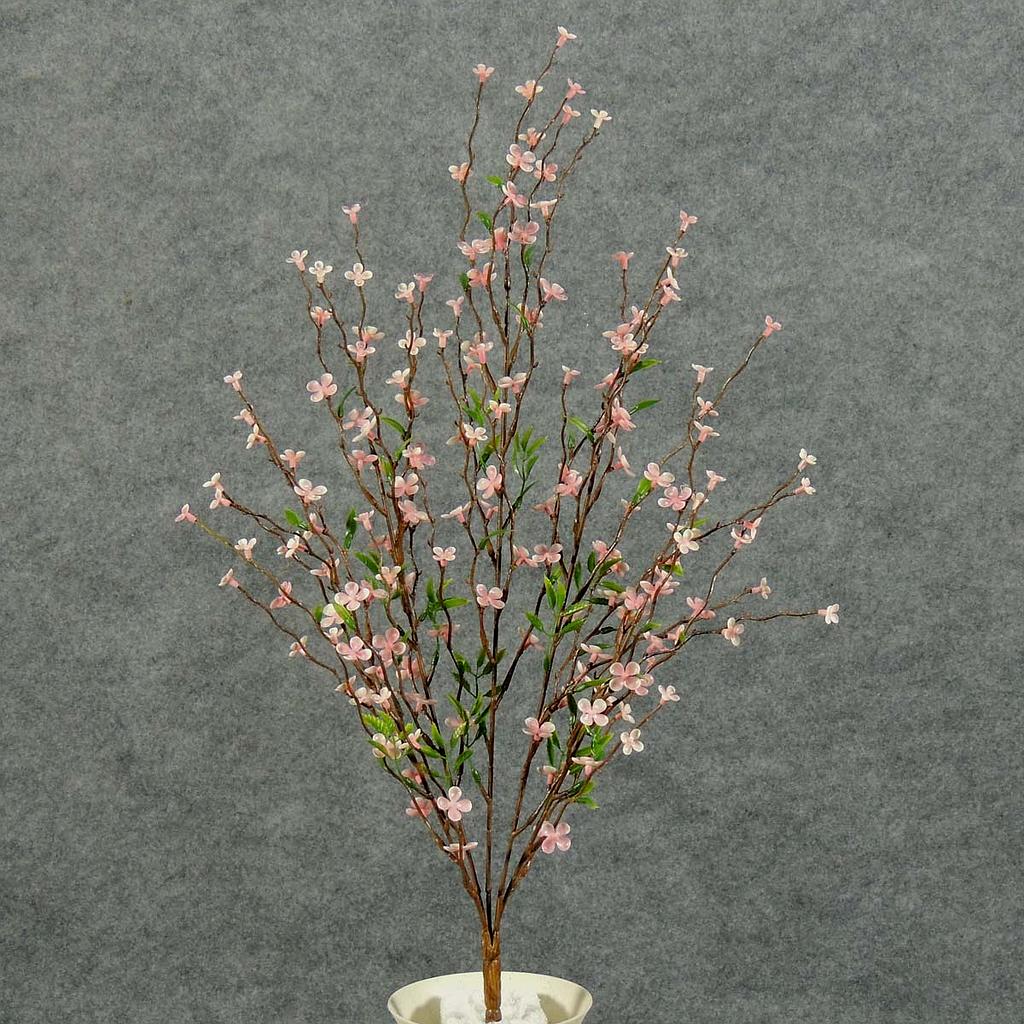 [SB5017-LPK] 22" PTERIS CROSS PLUM BUSH LIGHT PINK