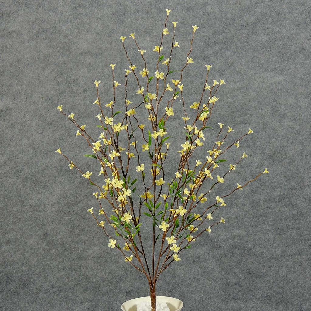 [SB5017-YEL] 22" PTERIS CROSS PLUM BUSH YELLOW