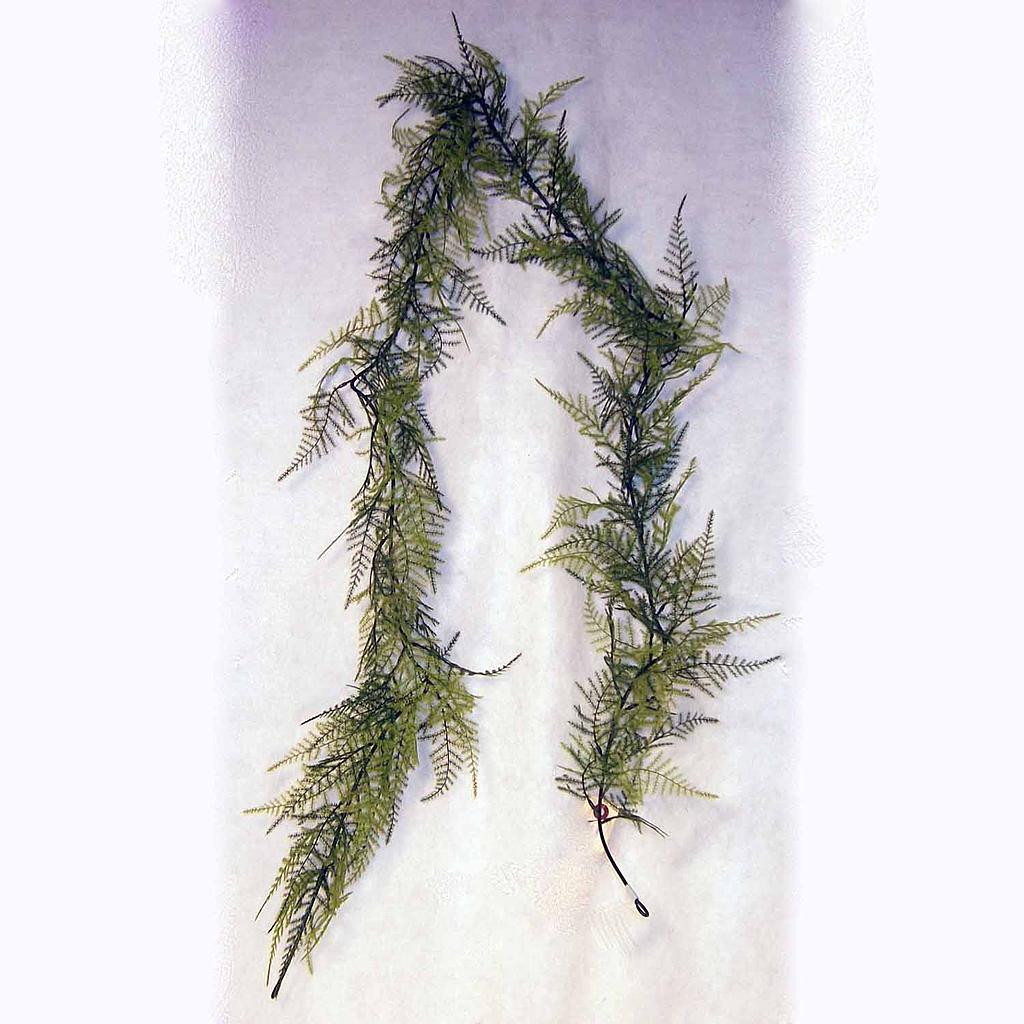 [SB51] 6' GARLAND FERN PLUMOSA PLASTIC