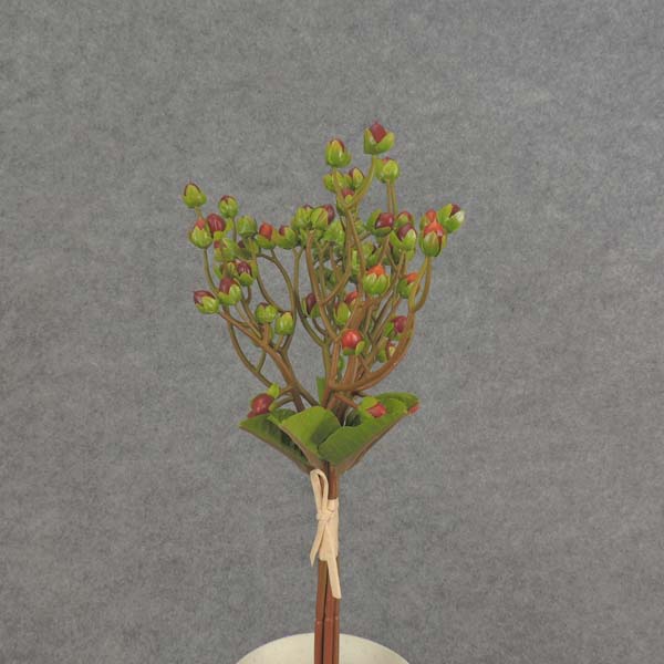 [SB6092-BRD] 13" BERRY BUNDLE X5 W/RAFFIA