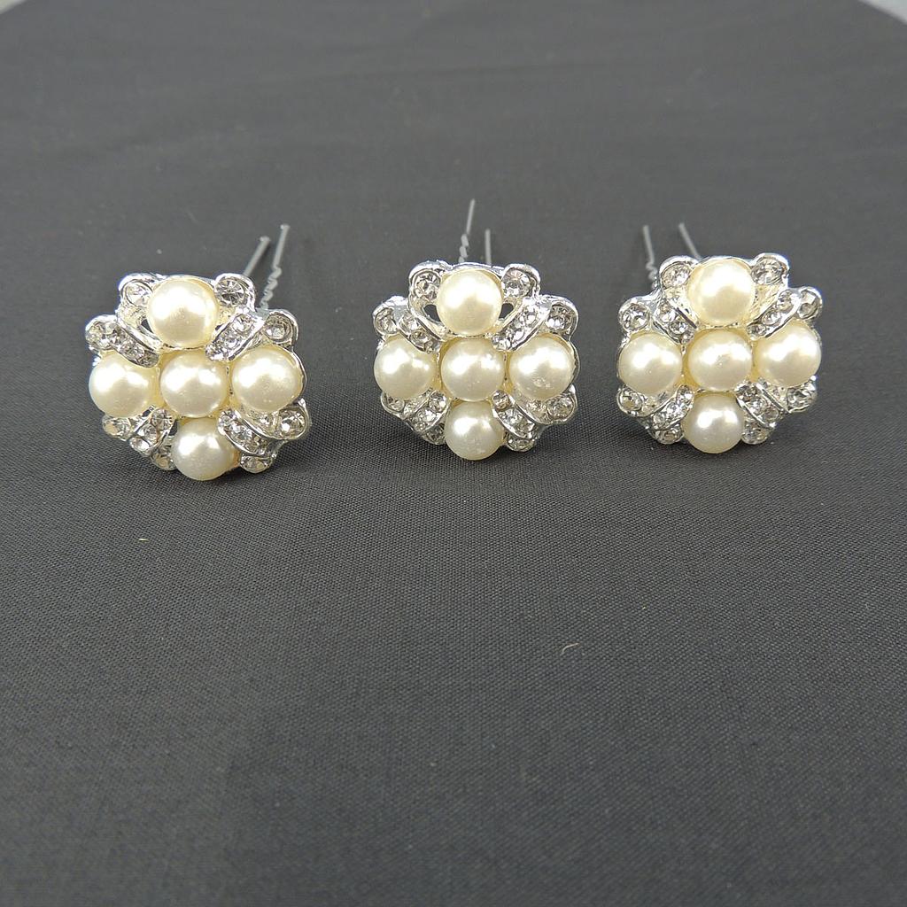 [SB6132P-A] PEARL PIN 1.25x3" W/GEMS (12/BOX)