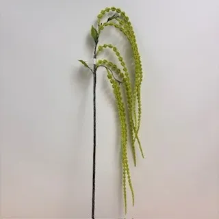 [SB6161-GRN] 40" AMARANTHUS HANGING SPRAY X6 GREEN