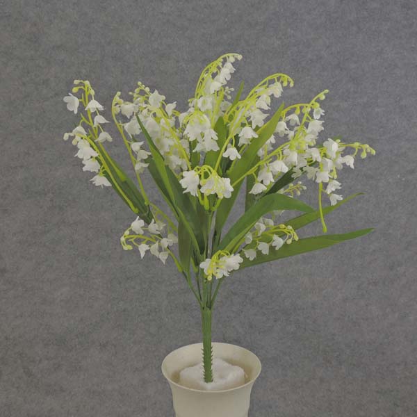 LILY OF THE VALLEY BUSH 14" X9 SILK
