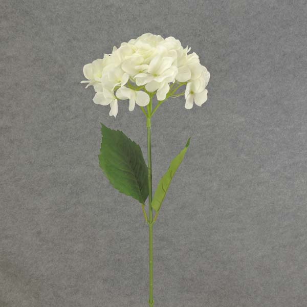 28" HYDRANGEA STEM CREAM/WHITE
