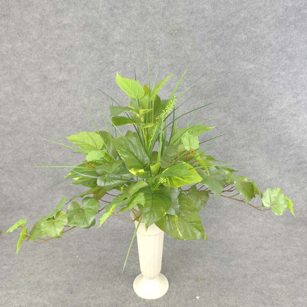 19" POTHOS/IVY/GRASS MIX BUSH
