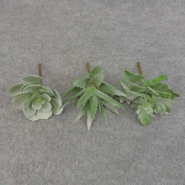 SUCCULENT PICK ASST (3/BAG)      DUSTY GREEN