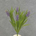 HYACINTH BUSH X7 14" PLASTIC  PURPLE